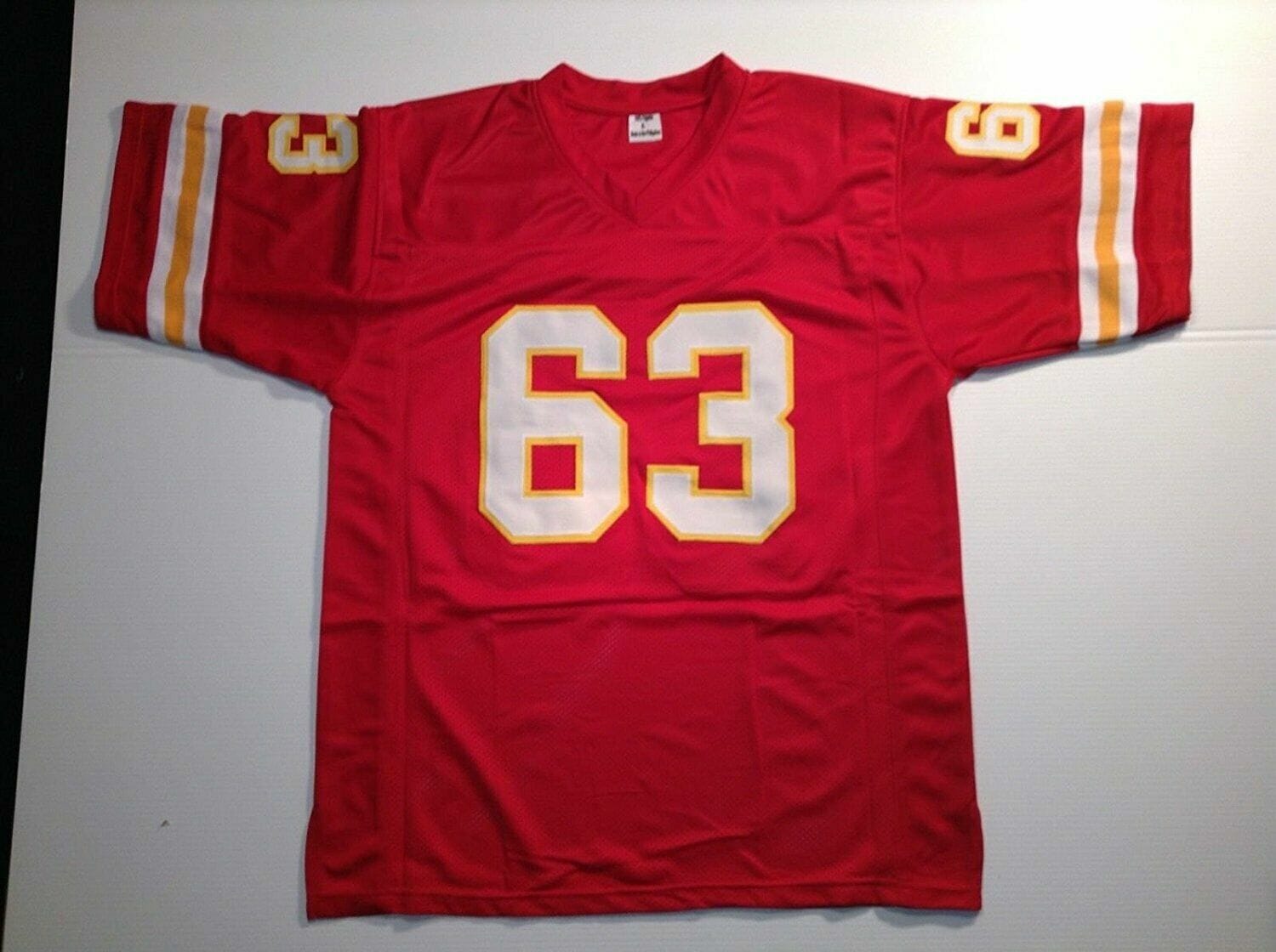UNSIGNED CUSTOM Sewn Stitched Willie Lanier Red Jersey
