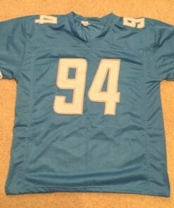 UNSIGNED CUSTOM Sewn Stitched Ziggy Ansah Blue Jersey