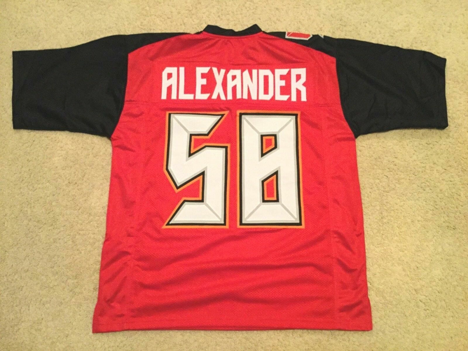 UNSIGNED CUSTOM Sewn Stitched Kwon Alexander Red Jersey