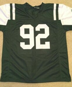 UNSIGNED CUSTOM Sewn Stitched Leonard Williams Green Jersey