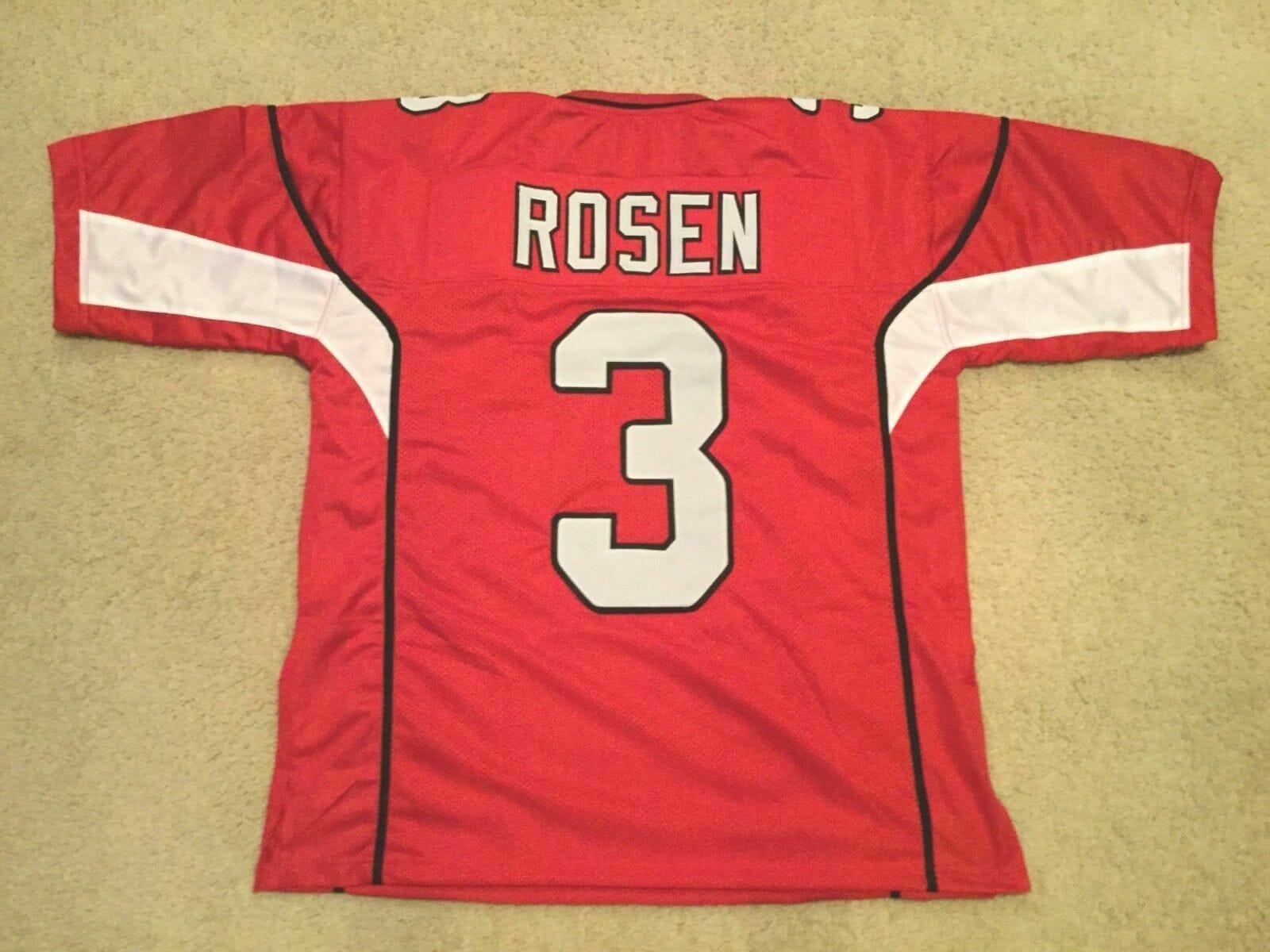 UNSIGNED CUSTOM Sewn Stitched Josh Rosen Red Jersey