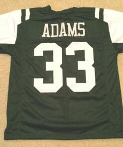 UNSIGNED CUSTOM Sewn Stitched Jamal Adams Old Style Green Jersey