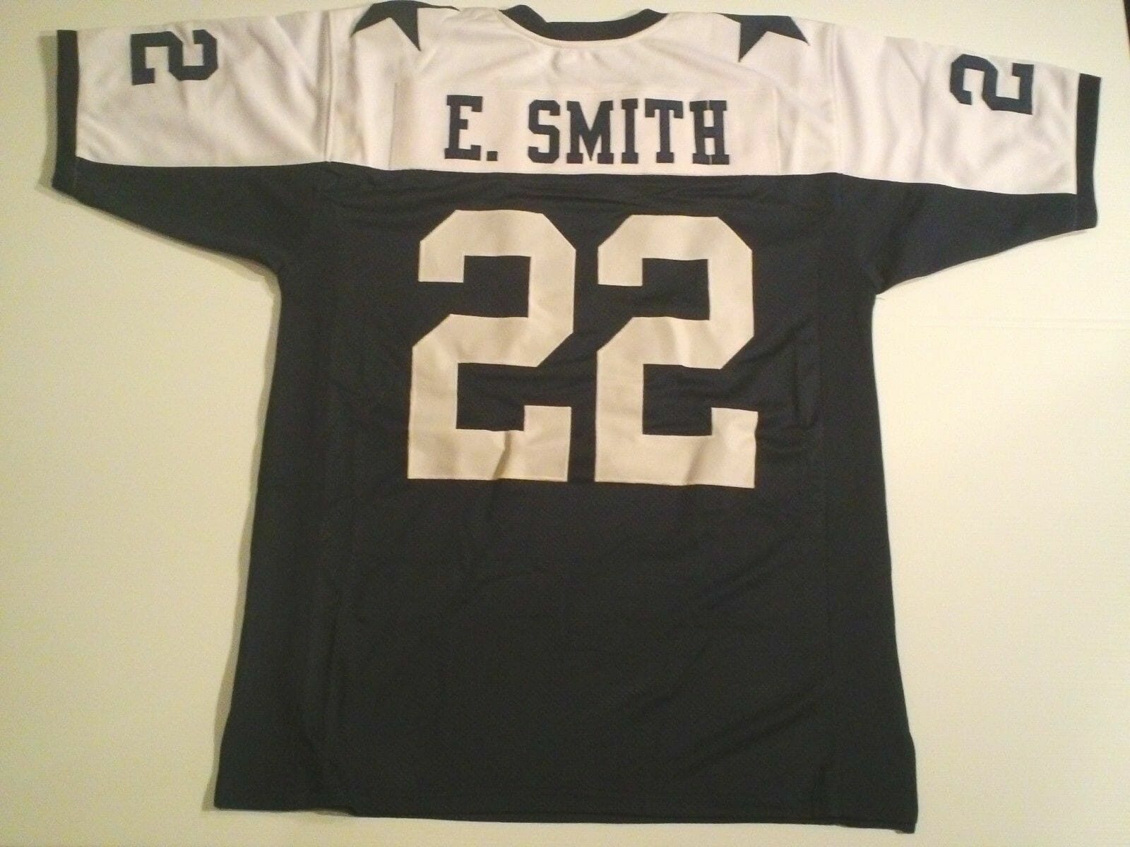 UNSIGNED CUSTOM Sewn Stitched Emmitt Smith Thanksgiving Jersey