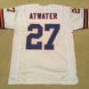 UNSIGNED CUSTOM Sewn Stitched Steve Atwater White Jersey