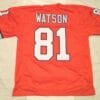 UNSIGNED CUSTOM Sewn Stitched Steve Watson Orange Jersey