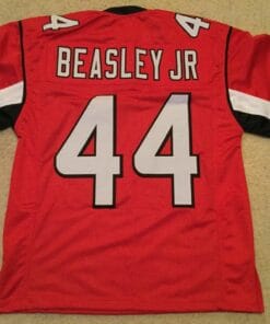 UNSIGNED CUSTOM Sewn Stitched Vic Beasley Jr. Red Jersey