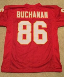 UNSIGNED CUSTOM Sewn Stitched Buck Buchanan Red Jersey