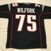 UNSIGNED CUSTOM Sewn Stitched Vince Wilfork Blue Jersey