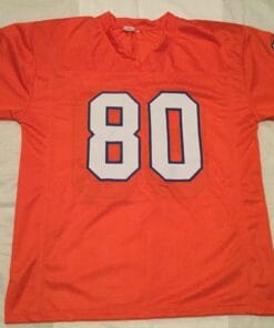UNSIGNED CUSTOM Sewn Stitched Rick Upchurch Orange Jersey