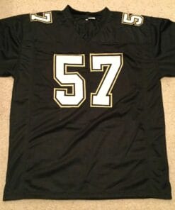 UNSIGNED CUSTOM Sewn Stitched Rickey Jackson Black Jersey
