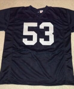 UNSIGNED CUSTOM Sewn Stitched Rod Martin Black Jersey