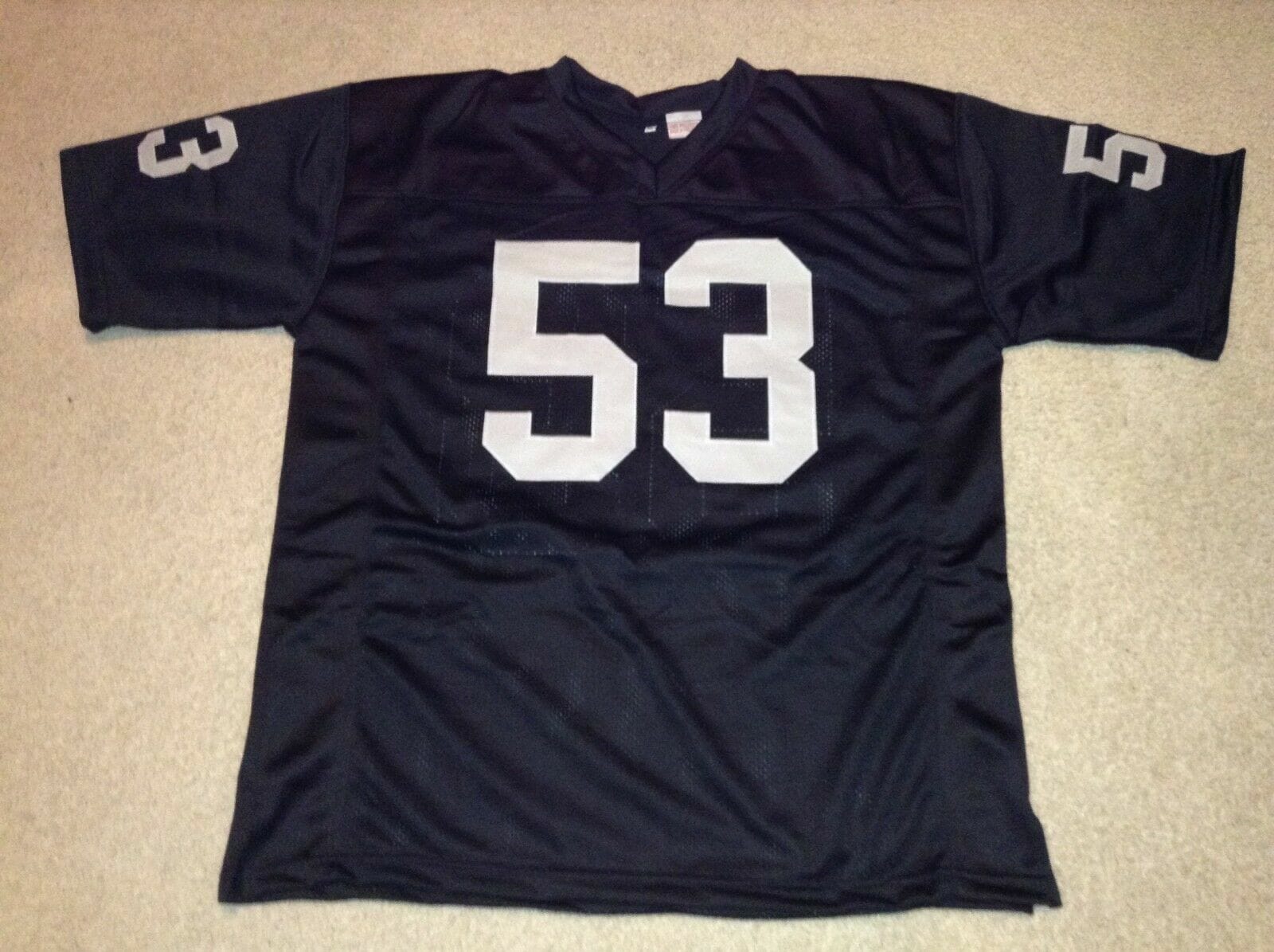 UNSIGNED CUSTOM Sewn Stitched Rod Martin Black Jersey