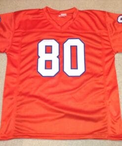 UNSIGNED CUSTOM Sewn Stitched Rod Smith Orange Jersey