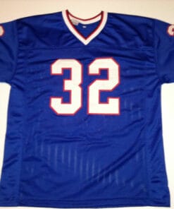 UNSIGNED CUSTOM Sewn Stitched O.J. Simpson Blue Jersey