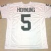 UNSIGNED CUSTOM Sewn Stitched Paul Hornung White Jersey