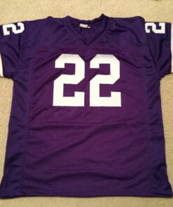 UNSIGNED CUSTOM Sewn Stitched Paul Krause Purple Jersey