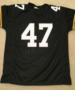 UNSIGNED CUSTOM Sewn Stitched Mel Blount Black Jersey