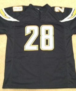 UNSIGNED CUSTOM Sewn Stitched Melvin Gordon Blue Jersey