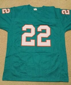 UNSIGNED CUSTOM Sewn Stitched Mercury Morris Teal Jersey