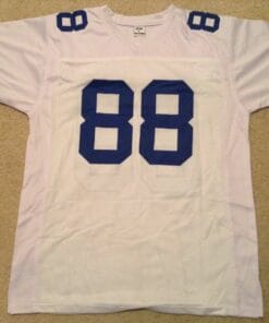 UNSIGNED CUSTOM Sewn Stitched Michael Irvin White Jersey