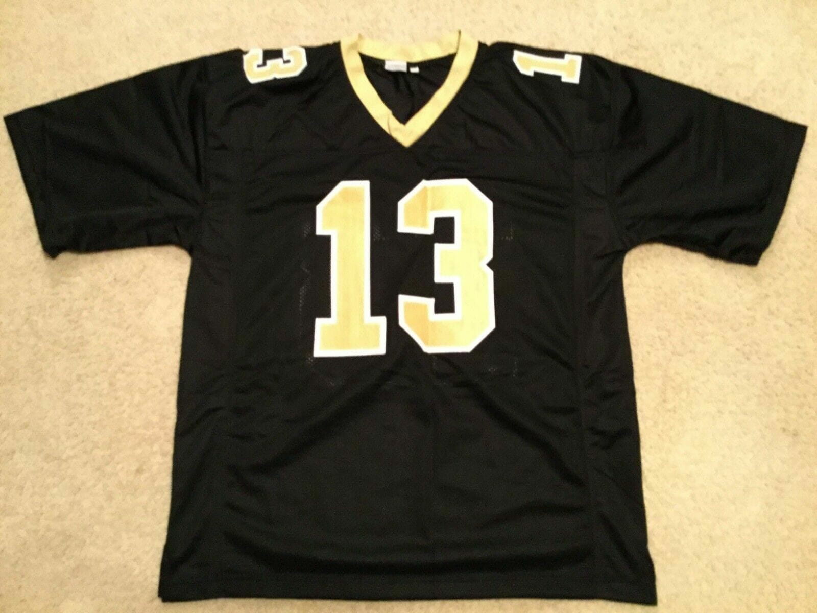 UNSIGNED CUSTOM Sewn Stitched Michael Thomas Black Jersey