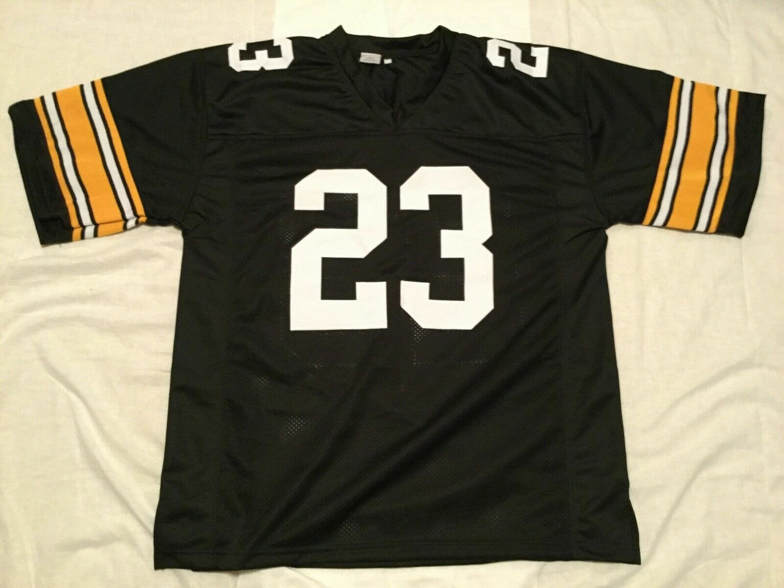 UNSIGNED CUSTOM Sewn Stitched Mike Wagner Black Jersey