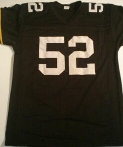 UNSIGNED CUSTOM Sewn Stitched Mike Webster Black Jersey