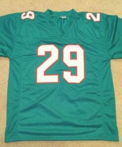 UNSIGNED CUSTOM Sewn Stitched Minkah Fitzpatrick Teal Jersey