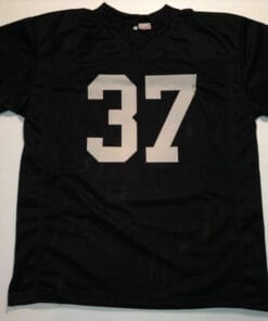 UNSIGNED CUSTOM Sewn Stitched Lester Hayes Black Jersey