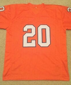 UNSIGNED CUSTOM Sewn Stitched Louis Wright Orange Jersey