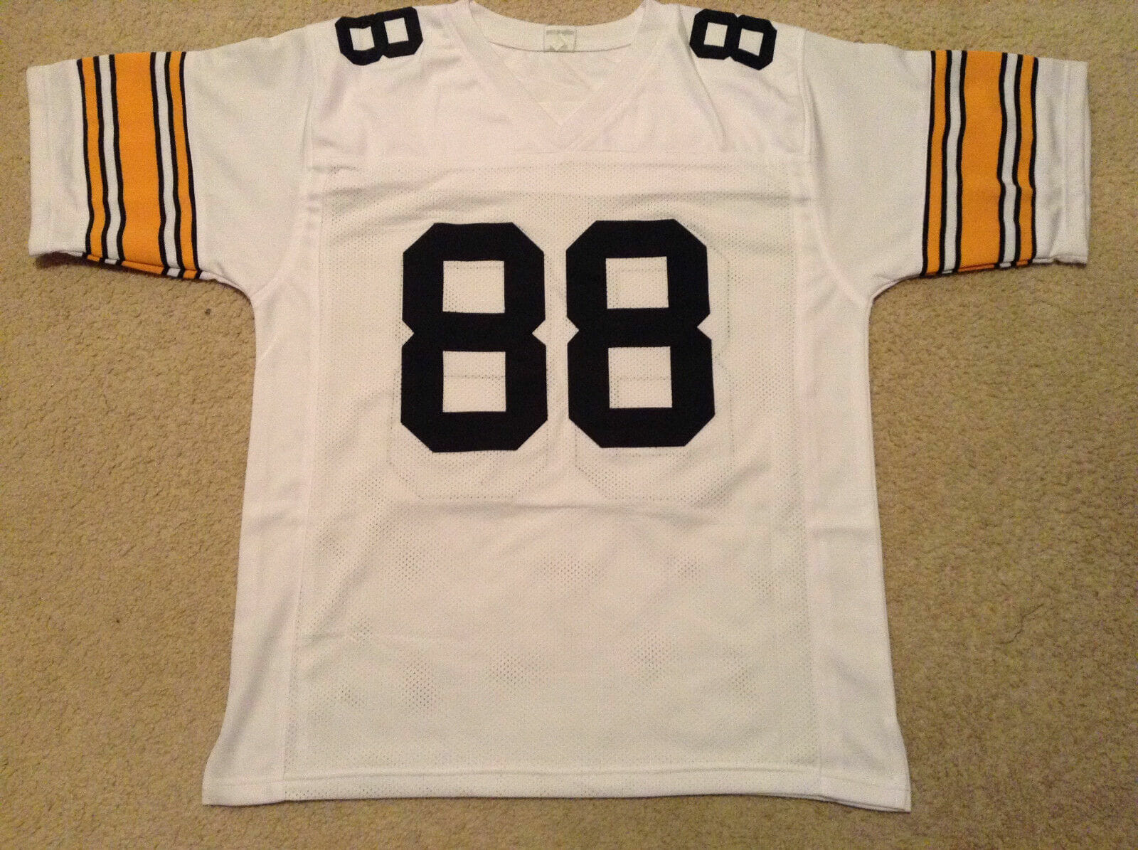 UNSIGNED CUSTOM Sewn Stitched Lynn Swann White Jersey