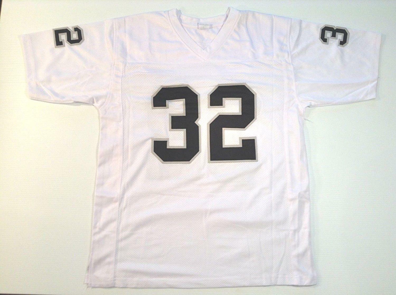 UNSIGNED CUSTOM Sewn Stitched Marcus Allen White Jersey