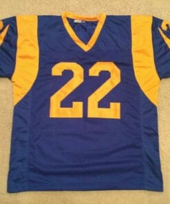 UNSIGNED CUSTOM Sewn Stitched Marcus Peters Blue Jersey