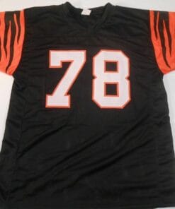 UNSIGNED CUSTOM Sewn Stitched Anthony Munoz Black Jersey