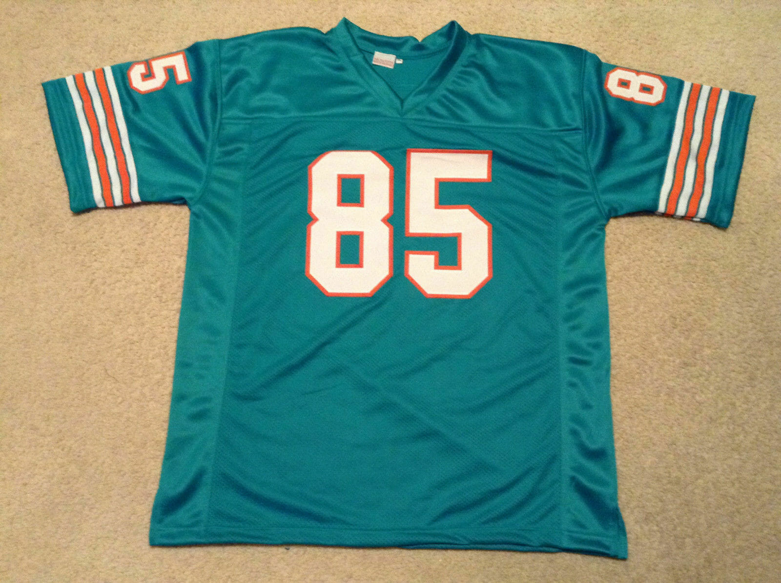 UNSIGNED CUSTOM Sewn Stitched Mark Duper Teal Jersey