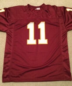 UNSIGNED CUSTOM Sewn Stitched Mark Rypien Burgundy Jersey