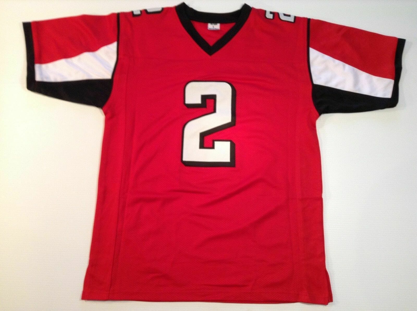 UNSIGNED CUSTOM Sewn Stitched Matt Ryan Red Jersey