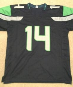 Alternative view of UNSIGNED CUSTOM Sewn Stitched D.K. Metcalf Blue Jersey
