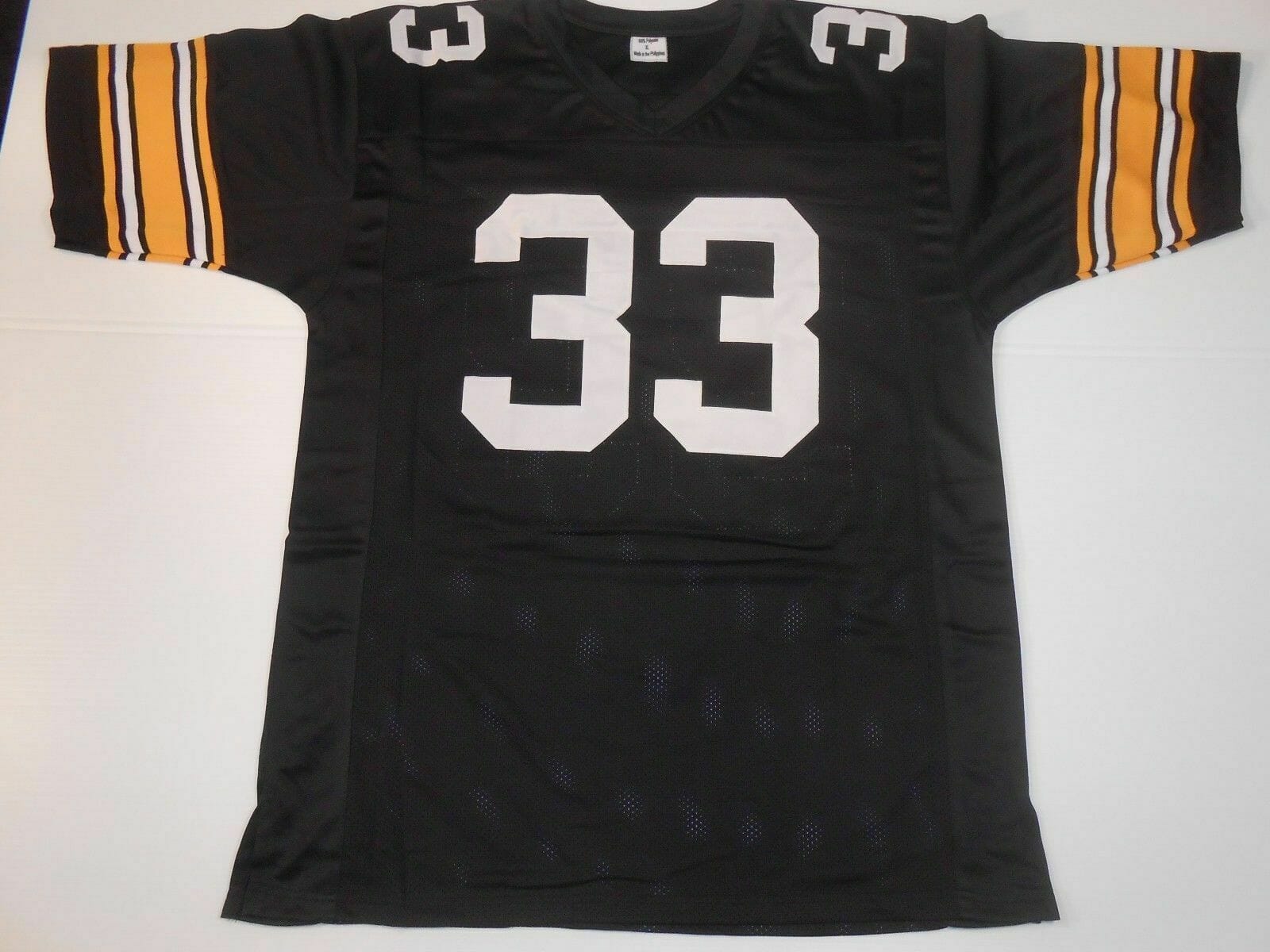 UNSIGNED CUSTOM Sewn Stitched John Fuqua Black Jersey