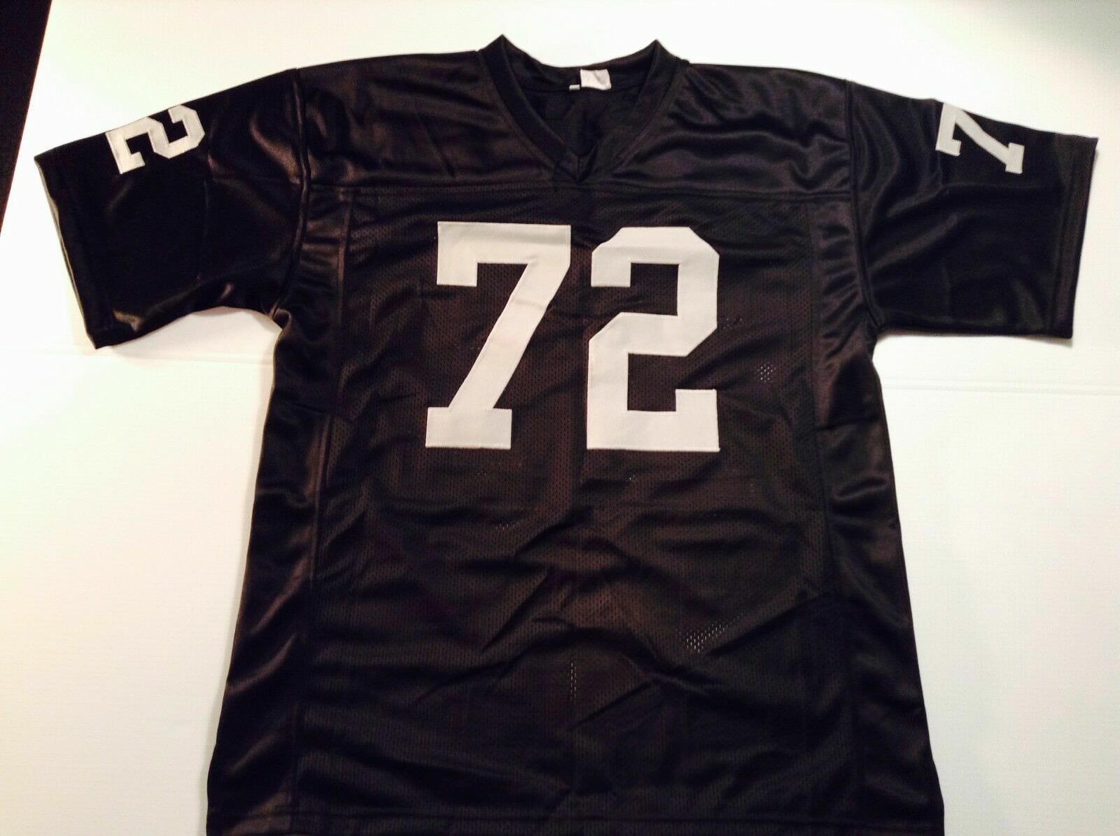 UNSIGNED CUSTOM Sewn Stitched John Matuszak Black Jersey