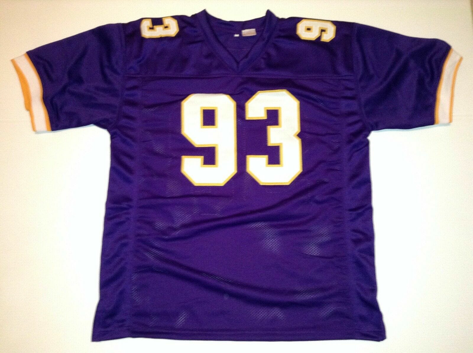 UNSIGNED CUSTOM Sewn Stitched John Randle Purple Jersey