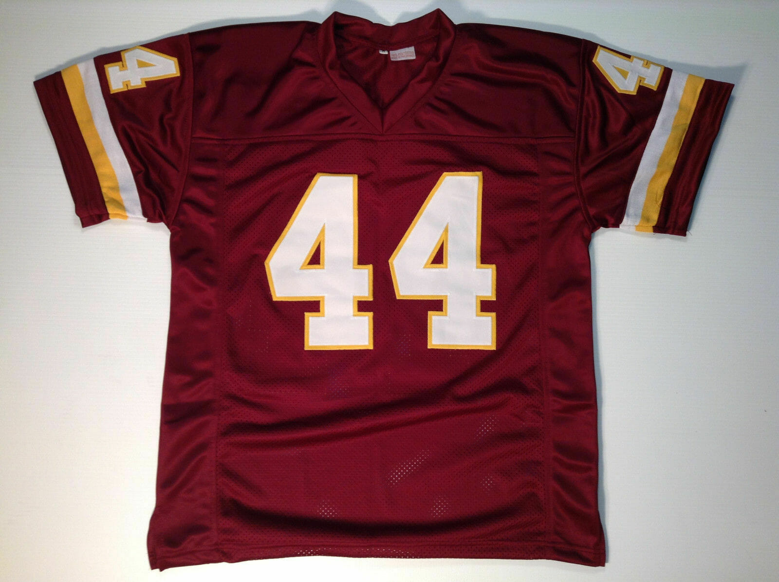UNSIGNED CUSTOM Sewn Stitched John Riggins Burgundy Jersey