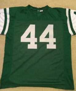 UNSIGNED CUSTOM Sewn Stitched John Riggins Green Jersey
