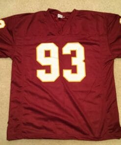 UNSIGNED CUSTOM Sewn Stitched Jonathan Allen Burgundy Jersey