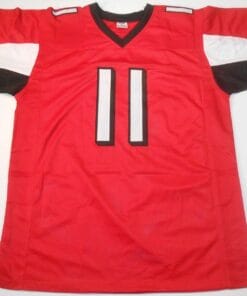 UNSIGNED CUSTOM Sewn Stitched Julio Jones Red Jersey