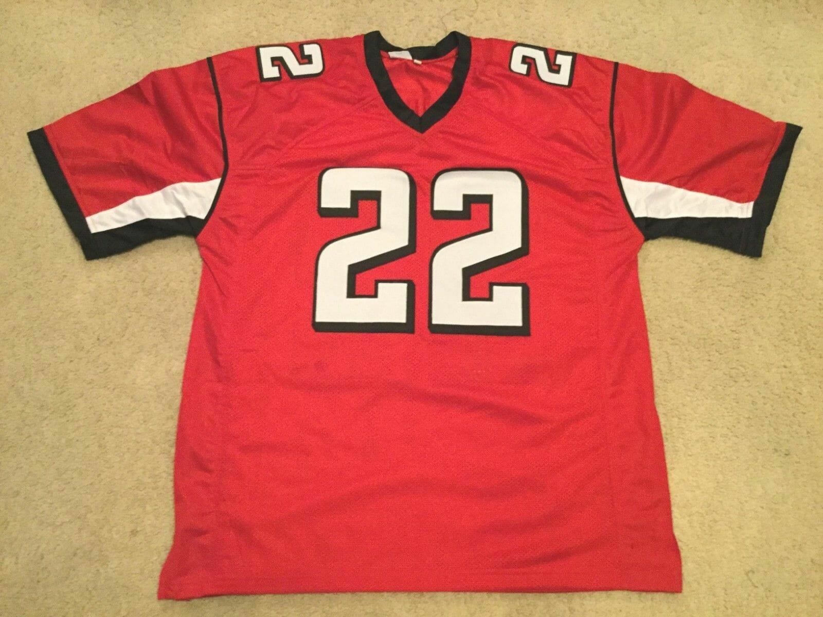 UNSIGNED CUSTOM Sewn Stitched Keanu Neal Red Jersey