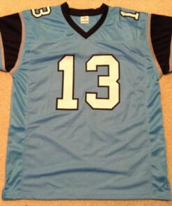 UNSIGNED CUSTOM Sewn Stitched Kelvin Benjamin Blue Jersey