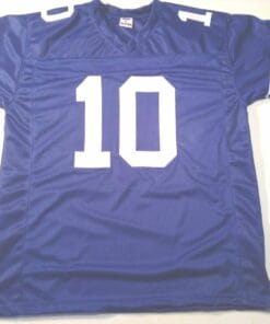 UNSIGNED CUSTOM Sewn Stitched Jim Zorn Blue Jersey