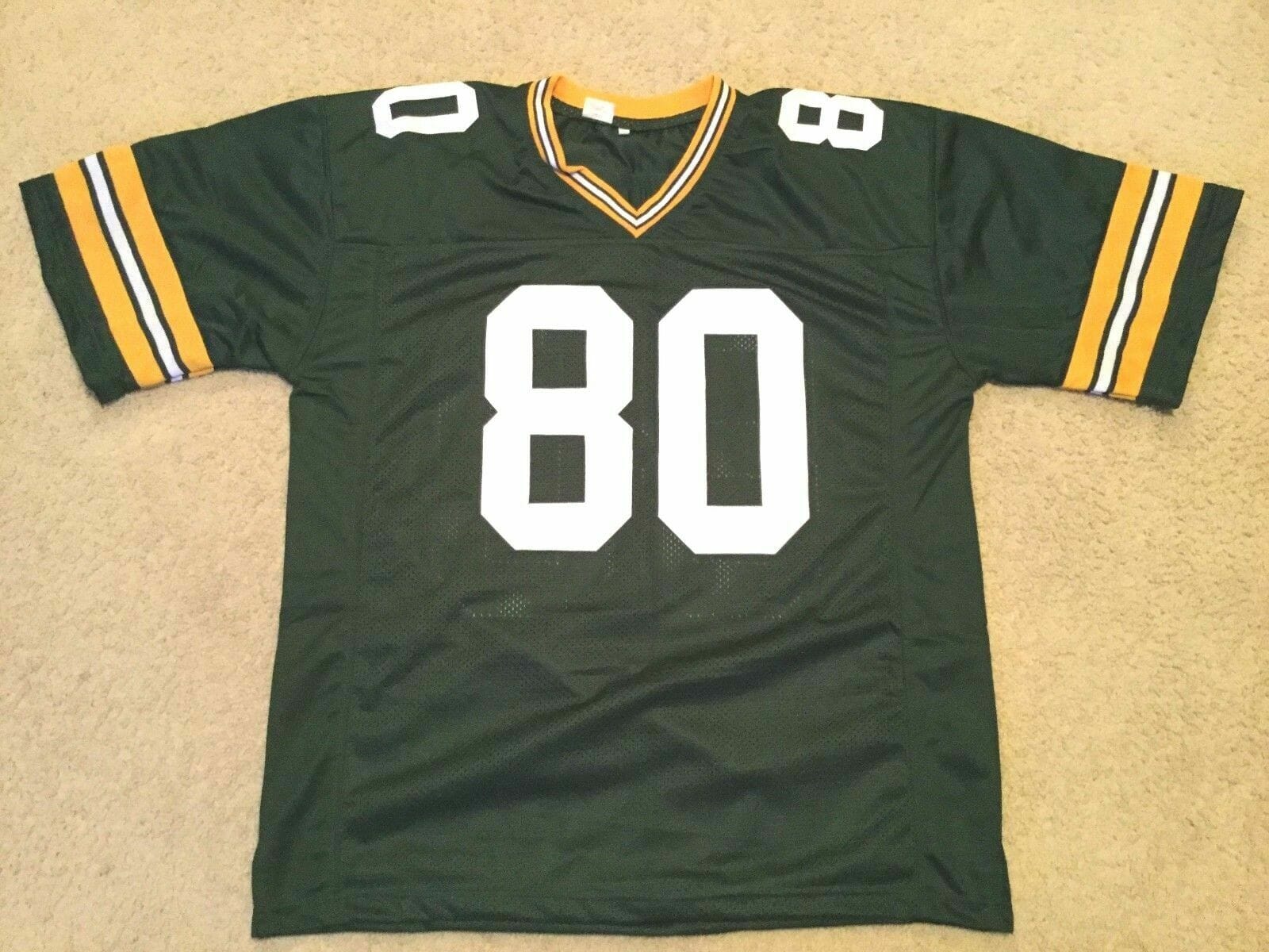 UNSIGNED CUSTOM Sewn Stitched Jimmy Graham Green Jersey