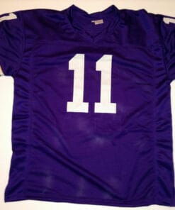 UNSIGNED CUSTOM Sewn Stitched Joe Kapp Purple Jersey